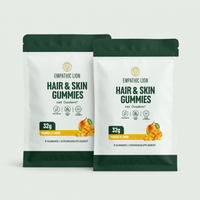 2x Hair & Skin Gummies Travel Pack